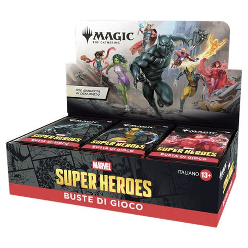 MTG Marvel Super Heroes - Play Booster Display da 30 Buste (14 Carte) - IT