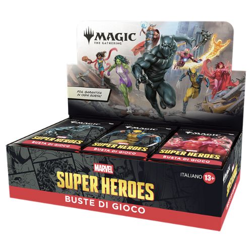 MTG Marvel Super Heroes - Play Booster Display da 30 Buste (14 Carte) - IT